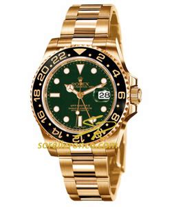 rolex gmt master 2 oro quadrante verde|rolex gmt master ii.